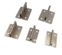 Bisagras plegables dobles for puerta, 5 piezas, muebles vintage, herrajes for gabinetes, bisagra doble silenciosa, acero de 1,0 mm de espesor, varios tamaños for mejoras en el hogar(51 x 20 x 1.0)