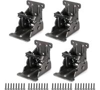 Bisagras Plegables Mensula Bisagra de soporte plegable con autobloqueo, extensión for muebles, gabinetes, mesas, reparación, for uso doméstico, 2/4/6/8 piezas(Silver 2 Pieces)