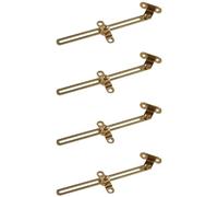 Bisagras plegables para tapa de gabinete, 4 unidades, bisagras plegables de hierro para prevención de óxido, brazo de soporte para cajuela, pecho, escritorio frontal