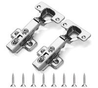 Bisagras Puerta Armario 110° Bisagras de Muebles con Amortiguador Cierre Automático Suave Instalación Sencilla y Silenciosa- Diseño Universal para Armarios, Muebles De Cocina 2 Piezas