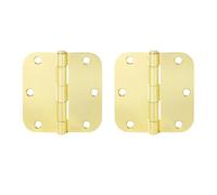 Bisagras Puertas Bisagra de metal resistente, plegable a 270 grados, hierro negro, grande, for puertas interiores madera, plana, for cocina, jardín, entrada(Golden 2pcs)