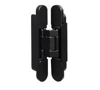 Bisagras Puertas Cocina Bisagra de puerta Invisible, bisagra, madera cruzada ajustable tridimensional oculta, abierta exterior para puertas de armario(40KG-black)