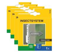 Bisagras Schellenberg 70100 con resorte de cierre para puertas y ventanas de protección contra insectos (Paquete de 4)