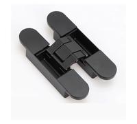 Bisagras superpuestas para gabinetes Bisagras ocul Bisagra de 180 grados, oculta, plegable, ajustable, for puerta cruzada.(Nero)