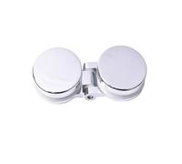 Bisagras superpuestas para gabinetes Bisagras ocul Bisagra de puerta vidrio sin marco, decorativa, redonda, cromada, gruesa, Bilateral o Unilateral, 90, 180 grados, 1 Uds.(Bilateral hinge)