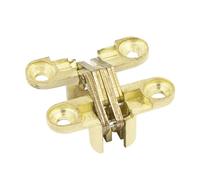 Bisagras superpuestas para gabinetes Bisagras ocul Bisagra invisible de acero inoxidable for puerta plegable, bisagra invisible, bisagras plegables ocultas gabinete, herrajes muebles cruzados(Golden 1
