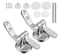 Bisagras Tapa WC Bisagras Asientos de Inodoro, Bisagras de Asiento de Inodoro de Aleación de Zinc para WC-asiento Kit de Reparación Bricolaje 1 Par