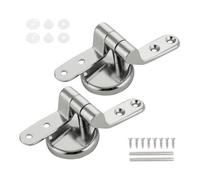 Bisagras universales de aleación de zinc for asiento de inodoro (2 o 4 piezas) con arandela ajustable y accesorios de repuesto.(2pcs)