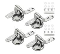 Bisagras universales de aleación de zinc for asiento de inodoro (2 o 4 piezas) con arandela ajustable y accesorios de repuesto.(4pcs)