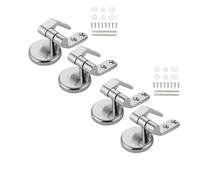 Bisagras universales for asiento de inodoro, bisagra fijación superior acero inoxidable, piezas repuesto for, conector montaje, 2/4 Uds Para Inodoros(4pcs)