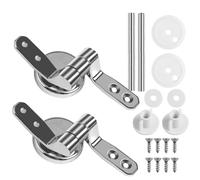 Bisagras universales for tapa de inodoro, con pernos, accesorios tornillo, pieza repuesto for, 2 uds Para Bisagras Asiento WC