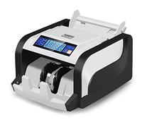 BisBro Technology Professional BB-2608 - Contador de billetes, reconoce falsos forma inmediata, rápido detector cuenta 1000 por minuto, euros, dólares estadounidenses, libras