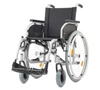 Bischoff&Bischoff S-Eco 300 HMV 18.50.02.0106 - Silla de ruedas plegable (52 cm de ancho, con sistema de eje pasante, para uso doméstico y de viaje