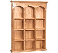 Biscottini Armario de Cocina y baño de Madera Blanca 54,5 x 12,5 x 72 cm - Vitrina Shabby Chic - Mueble de baño suspendido - Platera Country - Armarios de baño