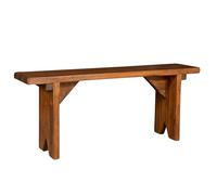 Biscottini - Banco de Madera Maciza de Tilo, Acabado Natural, Fabricado en Italia
