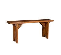 Biscottini - Banco de Madera para Interior y Exterior, 120 x 25 x 50 cm - Banco DFA de Cocina para Mesa de Madera Maciza de Tilo - Bancos para restaurantes y Bares. Fabricado en talty
