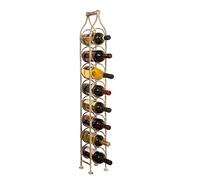 Biscottini - Botellero Vino Metal (12 x 12 x 105 cm)| Botellero Vino Vertical | Mueble botellero para 8 Botellas | Soporte Botellas Vino y Agua