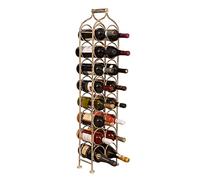 Biscottini Botellero Vino Metal 24 x 12 x 105 cm | Botellero Vino Vertical | Mueble botellero para 16 Botellas | Soporte Botellas Vino y Agua