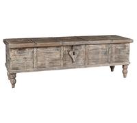 Biscottini Cassapanca Baúl Decapado Teak 137x47x41 Madera Moderna 1 Uds