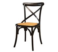 Biscottini Chaise Salle a Manger 86x42x46 cm - Chaise de Bar et Chaise Bistrot Bois - Chaise de Cuisine en Rotin - Meuble de Cuisine - Meuble Bois