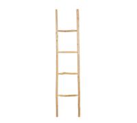 Biscottini Escalera de toallas para baño, 170 x 4 x 37 cm, escalera decorativa de madera para colgar toallas. Escalera de madera para colgar toallas - escalera para pared de metal
