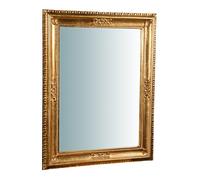 Biscottini - Espejo de Pared Vertical u Horizontal, Estilo Shabby de Madera con Acabado de Hoja de Oro Envejecido, Medidas 67 x 4,5 x 87 cm, producción Artesanal Fiorentino, Fabricado en Italia