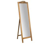 Biscottini Espejo de pie Dormitorio 52x5x177 cm | Espejo de pie con Marco de Madera | Espejo Largo de pie
