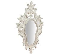 BISCOTTINI INTERNATIONAL ART TRADING Espejo Shabby Chic de Pared 41 x 26 cm | Espejos Decorativos de Pared | Espejo Entrada