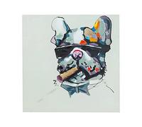 BISCOTTINI INTERNATIONAL ART TRADING Galletas cuadro sobre lienzo 62 x 62 cm | Cuadro salón pintura al óleo | Cuadros oficina y para el hogar