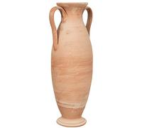 Biscottini Jarrón de Terracota Toscana L34,5PR26,5xH80,5 - Macetas de Terracota Grandes Hechas a Mano - Ánforas de jardín Decorativas y funcionales