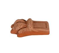 Biscottini Juego de 12 pies para macetas de exterior de terracota, 11,5 x 5,5 x 7 cm, posavasos de exterior grandes leones, platillo para plantas de exterior