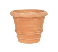 Biscottini Maceta para plantas de exterior L30xP30xH25 terracota toscana Made in Italy - Macetas de terracota grandes de exterior - Maceta grande de exterior - Macetas para plantas de exterior