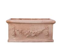 Biscottini Macetero de Exterior 80 x 36 x 37 cm | Maceta Terracota Fabricada en Italia | Macetas de Exterior Grandes artesanías