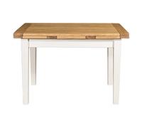 Biscottini Mesa Comedor Extensible 120x80x80 cm Made in Italy - Mesa Extensible Comedor Madera Maciza de Tilo - Mesa de Comedor Extensible rústicos - Mesa de Cocina y Bistrot