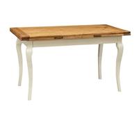 Biscottini Mesa Comedor Extensible 140x80x80 cm Made in Italy - Mesa Extensible Comedor Madera Maciza de Tilo - Mesa de Comedor Extensible rústicos - Mesa de Cocina y Bistrot