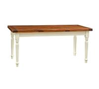 Biscottini Mesa Comedor Extensible 180x80x90 cm Made in Italy - Mesa Extensible Comedor Madera Maciza de Tilo - Mesa de Comedor Extensible rústicos - Mesa de Cocina y Bistrot