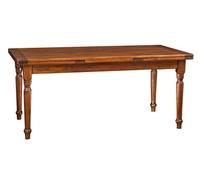 Biscottini Mesa Comedor Extensible 180x80x90 cm Made in Italy - Mesa Extensible Comedor Madera Maciza de Tilo - Mesa de Comedor Extensible rústicos - Mesa de Cocina y Bistrot