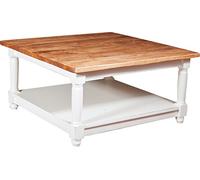 Biscottini Mesa de centro salon Made in Italy 90x45x90 cm - Mesa centro madera maciza - Mesita auxiliar salon - Mesas de centro