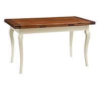 Biscottini Mesa Extensible Comedor 140 x 80 cm | Mesa de Cocina Extensible de Madera Maciza