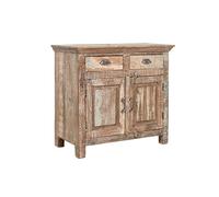 Biscottini Mueble de TV de salón de madera de recuperación 81 x 41 x 74 cm - Mueble de salón y armario de baño que ahorra espacio - Mueble de salón con soporte para TV