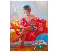 Biscottini Pintura al óleo sobre lienzo 50 x 70 cm - Varios tamaños - Arte pintura al óleo lienzo - Pintura artística al óleo sobre lienzo - Pintura al óleo