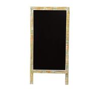 Biscottini Pizarra negra 50x4x100 cm - Pizarra borrable - Pizarra infantil - Decoración casa - Pizarra infantil - Pizarra cocina