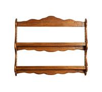 Biscottini Plataforma Estante de Pared Madera 84,5 x 12 x 68,5 cm | Estante de Cocina de Pared Acabado Natural | Estantería de Pared Made in Italy