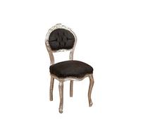 Biscottini Silla Luis XVI 90x45x42 cm | Butacas para Dormitorio | Sillon Barroco | Silla Antigua tapizada | Sillon orejero Vintage | Sillon Antiguo