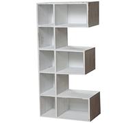 Biscottini Tablón de anuncios E con estantes de Pared L30,5xP18,5xH63,5 - Librería para Objetos para la casa - Tablón de anuncios de Pared Porta perfumes - Vitrina expositora