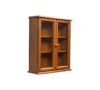Biscottini Vitrina de Cocina de Madera 57 x 48 x 17 cm | Oiattaia Shabby Chic de Pared con 3 estantes | Mueble de baño con 2 Puertas | Mueble de baño suspendido