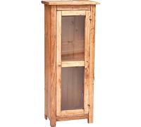 Biscottini Vitrina de salón de Madera Maciza 40 x 25 x 98 cm - Aparador de Cocina Alta Made in Italy - Estantería Cerrada con Puertas de Cristal - estantería con Puertas de Cristal