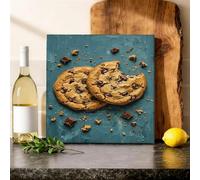 Biscuit Lienzo decorativo para pared de cocina, contemporáneo, rústico, migas de chocolate, ninguno marrón, pósteres para colgar en la pared, impresiones artísticas para el hogar, comedor, baño