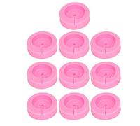 Biscuit Silicone Mould, 10 - Piece Pink Fondant Chocolate Candy Mold Set, Flexible Easy - Release Baking Tool for DIY Cake Decoration, Cupcakes, Soap & Candle Making