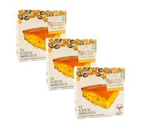 Biscuiterie de Provence | Torta Mandorle Arance BIO | Torta Senza Glutine Senza Conservanti - 3 x 225 Gr | Dolci Senza Glutine